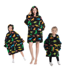 (6, M (75cm)) Girls' Blanket Hoodies cartoon pajam warm pullover