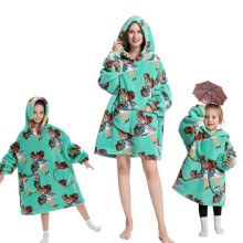 (7, XL (140cm)) Girls' Blanket Hoodies cartoon pajam warm pullover