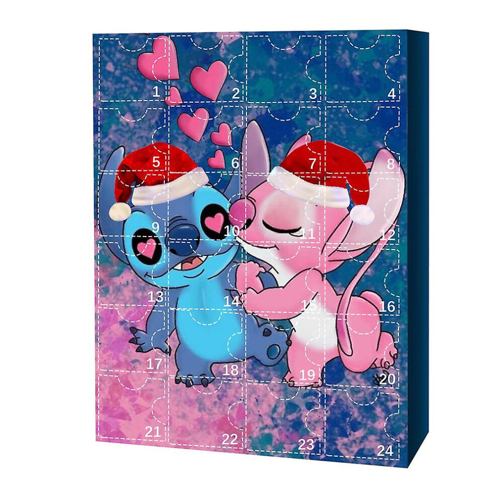 Lilo & Stitch Figurines Toys Christmas Party Advent Calendar Countdown Calendar Surprise Blind Box For Kids Gifts