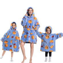 (9, XL (140cm)) Girls' Blanket Hoodies cartoon pajam warm pullover