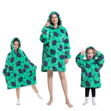 (10, S (60cm)) Girls' Blanket Hoodies cartoon pajam warm pullover