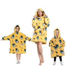(15, XL (140cm)) Girls' Blanket Hoodies cartoon pajam warm pullover