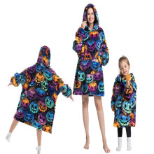 (19, M (75cm)) Girls' Blanket Hoodies cartoon pajam warm pullover