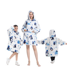 (20, M (75cm)) Girls' Blanket Hoodies cartoon pajam warm pullover
