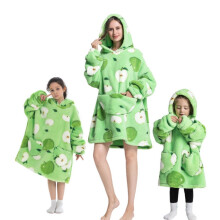 (21, L (90cm)) Girls' Blanket Hoodies cartoon pajam warm pullover
