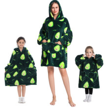 (26, L (90cm)) Girls' Blanket Hoodies cartoon pajam warm pullover