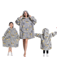 (27, L (90cm)) Girls' Blanket Hoodies cartoon pajam warm pullover