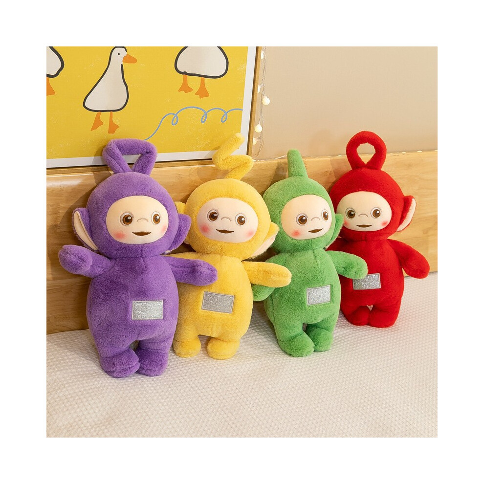 (4pcs/set) 4pcs/set 30cm Teletubbies Dipsy Po Tinky Winky Laalaa Plush Toy Standing Doll Kid Xmas Gift