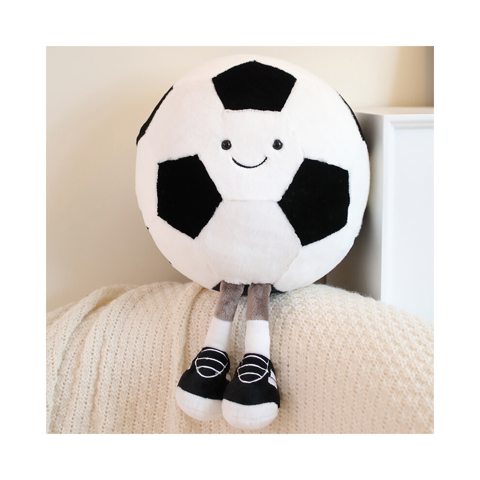 (Football) Funny Soccer Basketball Plush Toy Huggable Ball Doll Pillow