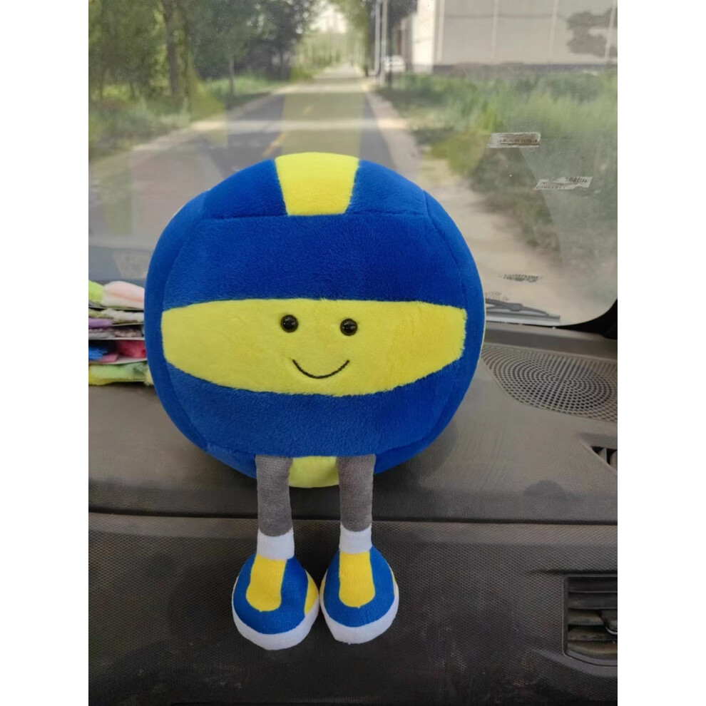 Bonxaif (Volleyball) Funny Soccer Basketball Plush Toy Huggable Ball Doll Pillow