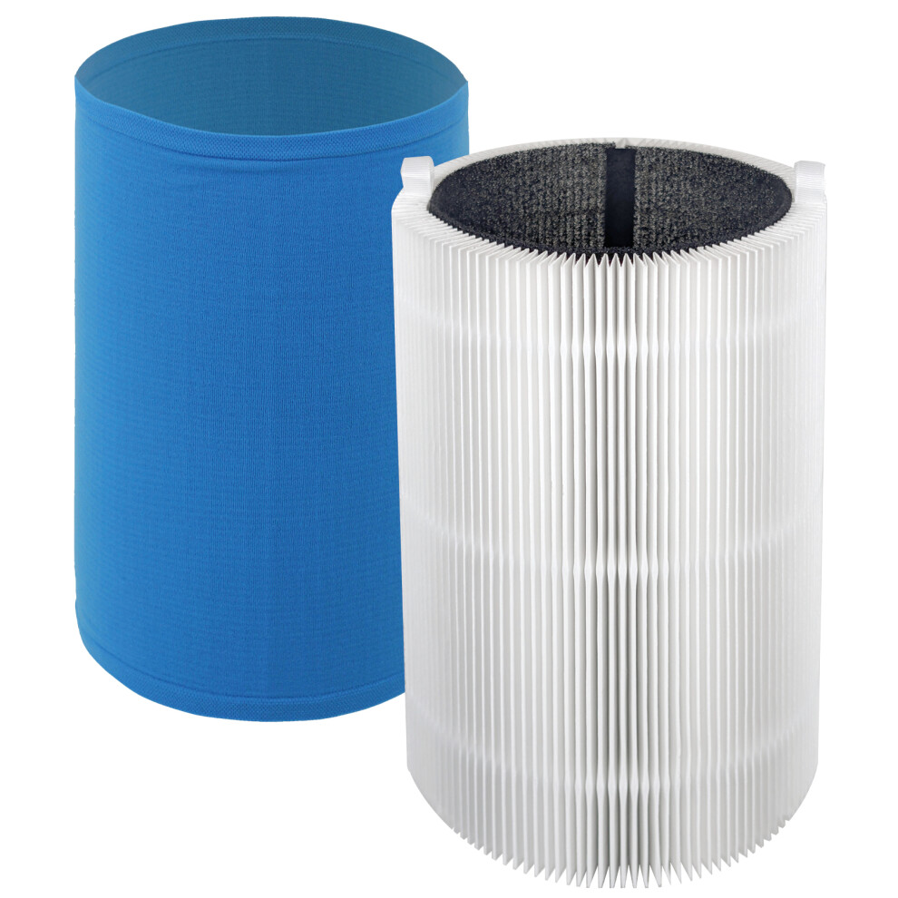 Spares2go Filter Kit For Air Air Purifier Hepa Carbon Sleeve Pure 411 3210 Joy S Blue