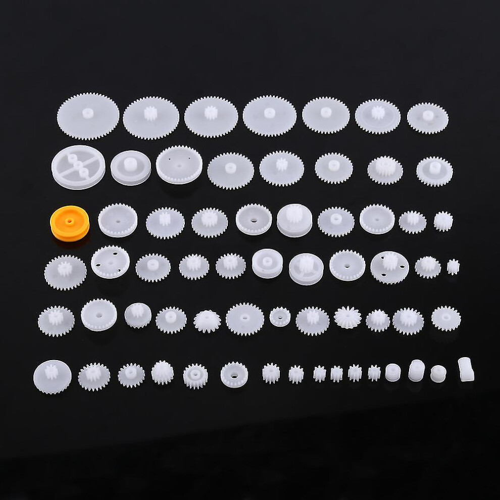 Plastic Gears Pulley Belt Worm Kits Crown Gear Set Robot Motor Toy Diy Parts(64 Kinds)