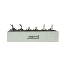 Onyx Art London Set of 3 Golf Cufflinks - Golfer, Putting & Bag Designs with T-Bar Swivel Clasp