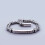 (18cm, E028) Mens Bracelet Personality Peace Pattern Retro Hipster Key Pattern Buckle 4