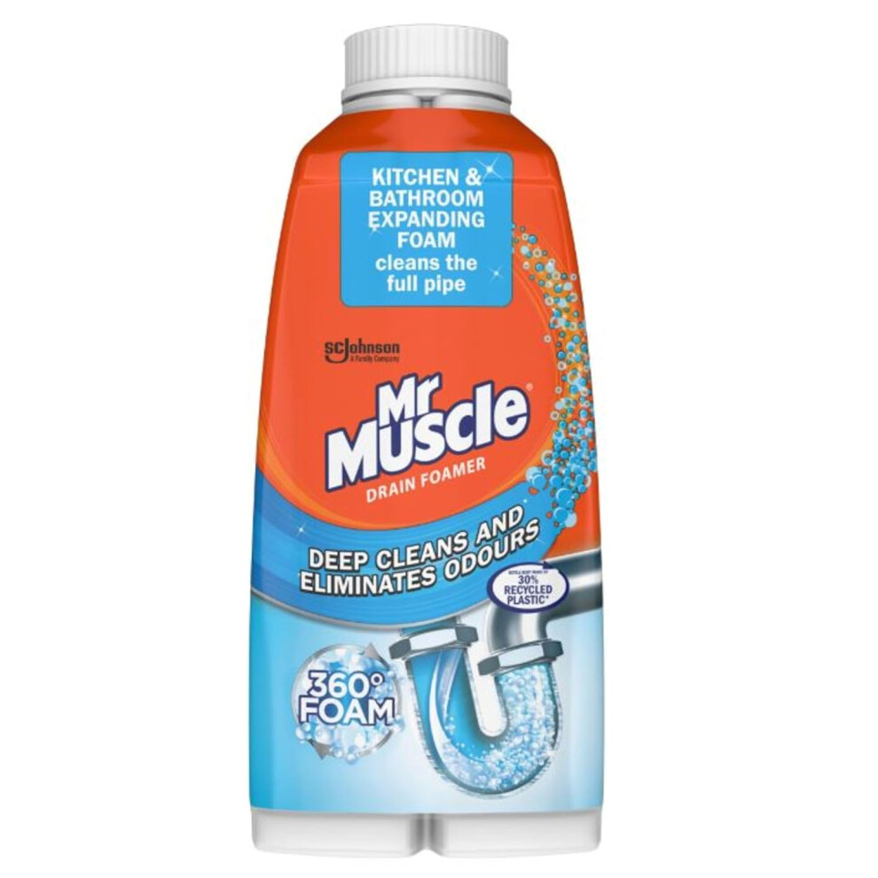6 x Mr Muscle Drain Foamer 500ml