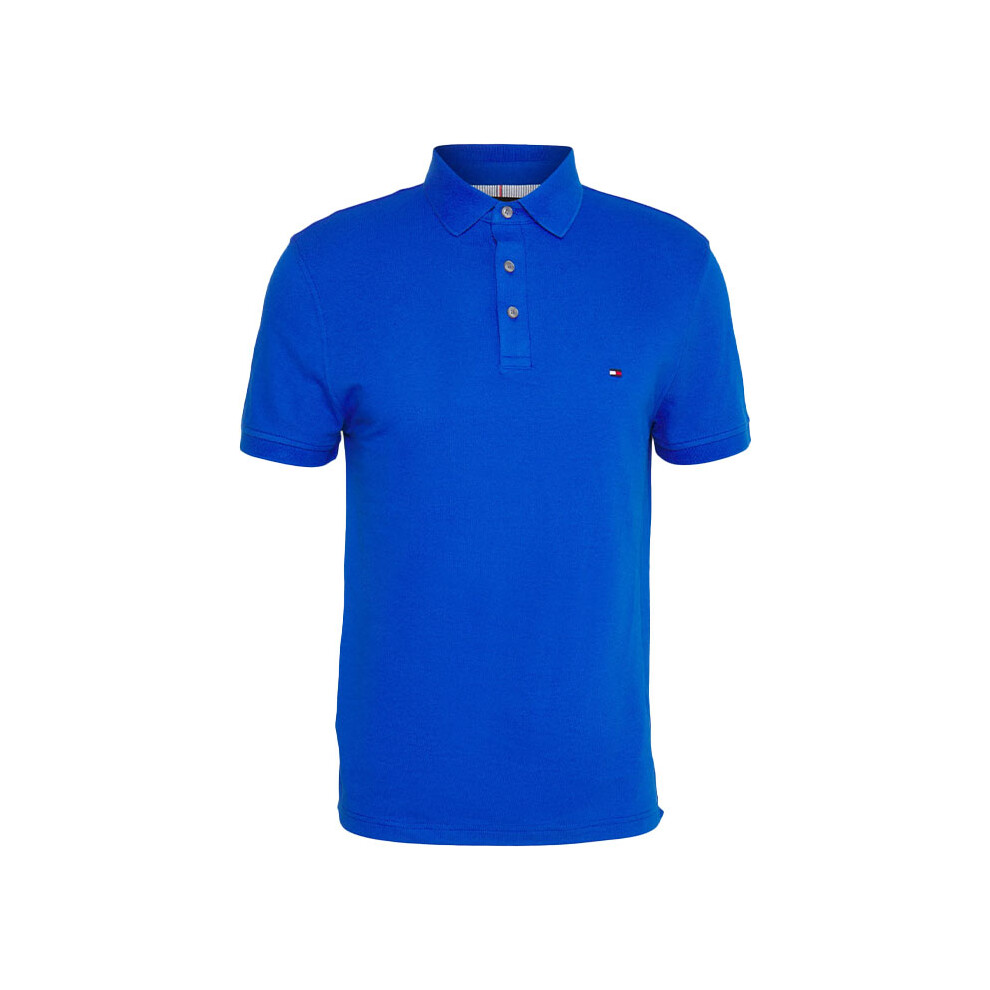 (Royal Blue, XS) Tommy Hilfiger Mens Polo Shirts 1985 Cotton T-Shirt