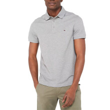 (Light Grey, 2XL) Tommy Hilfiger Mens Polo Shirts 1985 Cotton T-Shirt