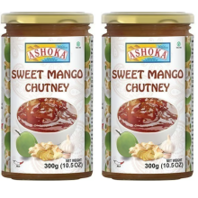 (Pack of 2) Ashoka Sweet Mango Chutney 300g-Sweet & Tangy Dips