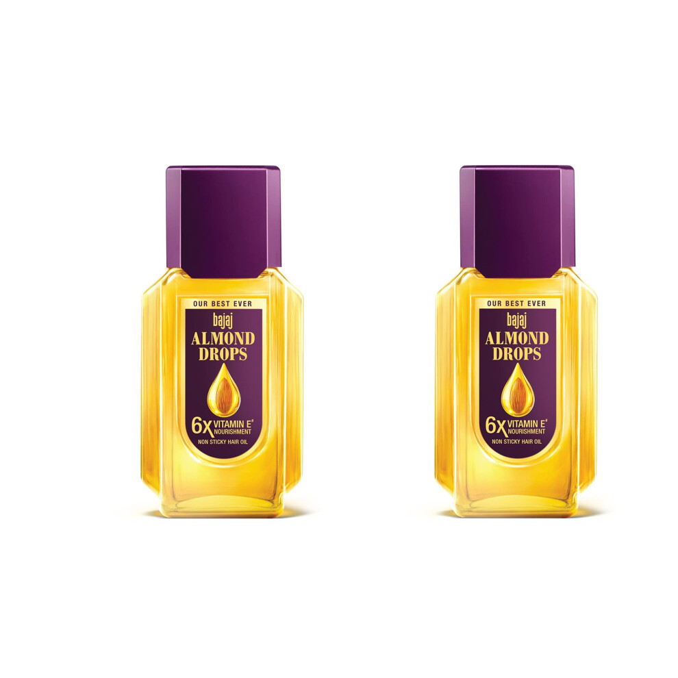 Bajaj (Pack Of 2) Almond Hair Oil 100Ml - Nourishing Hair