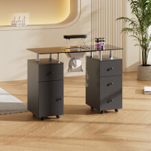 Professional Mobile Manicure Table on Wheels with Dust Collector