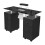 Living And Home Professional Mobile Manicure Table on Wheels with Dust Collector 2