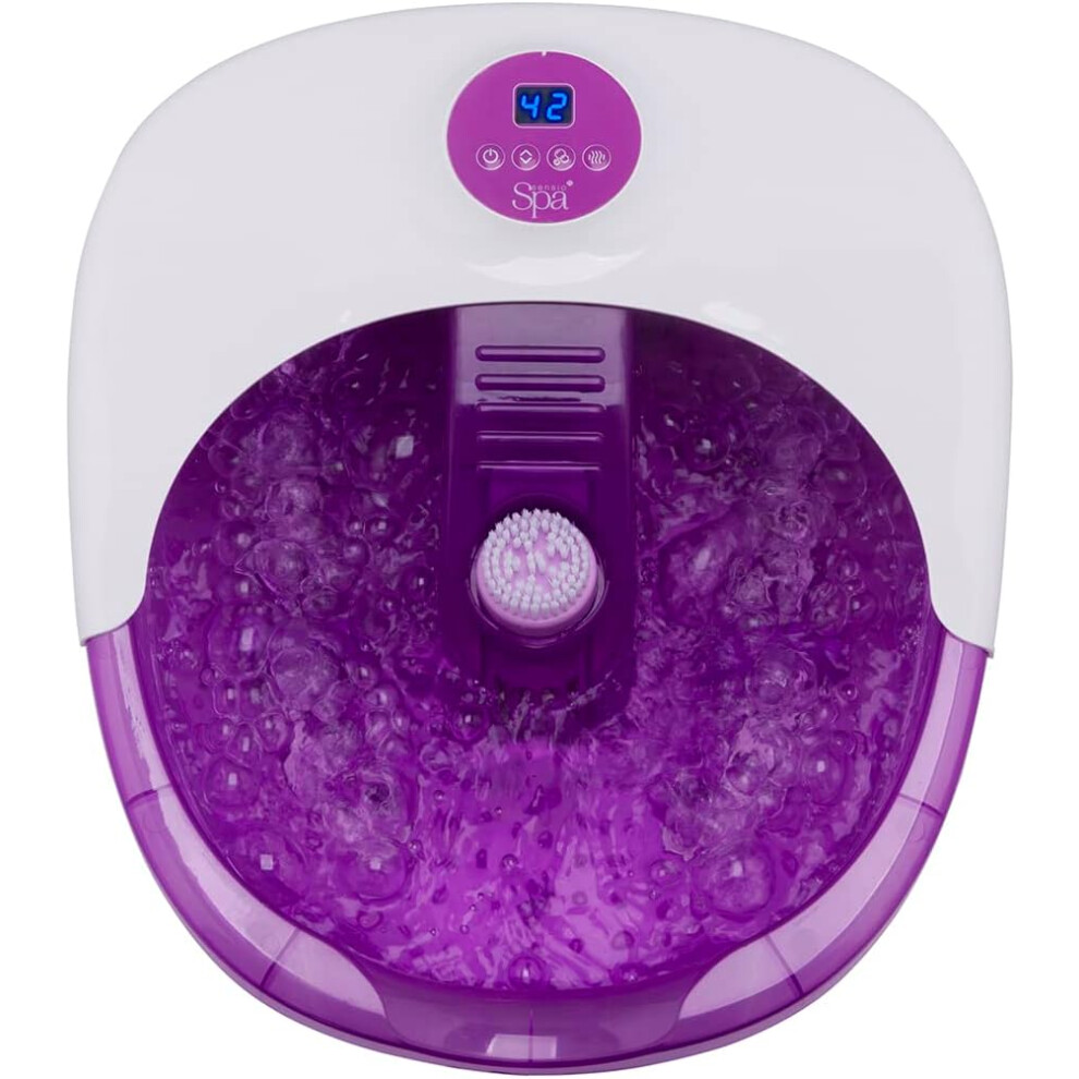 (Luxury Foot Spa) Deluxe Foot Spa Massager Foot Spa Tub - Digital Touchscreen Temperature Control - Nine Foot Therapy and Three Massage Accessories