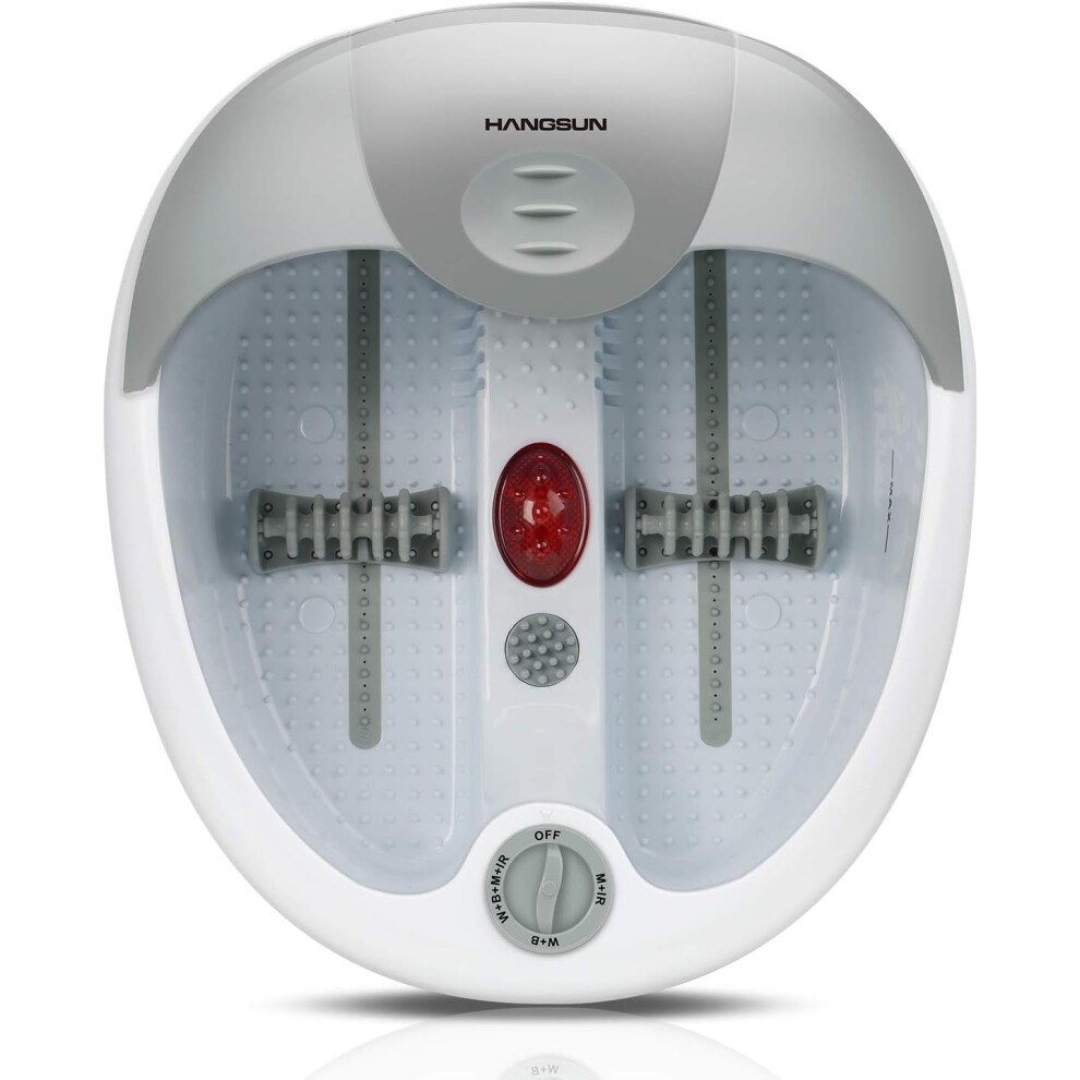Foot Spa Massager with Bubbles and Vibration Foot Spa FM180 Keep Water Temperature, Massage Roller, Infrared for Home Use
