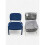 New Office Stacking Chair Black Padding with Black Legs 4