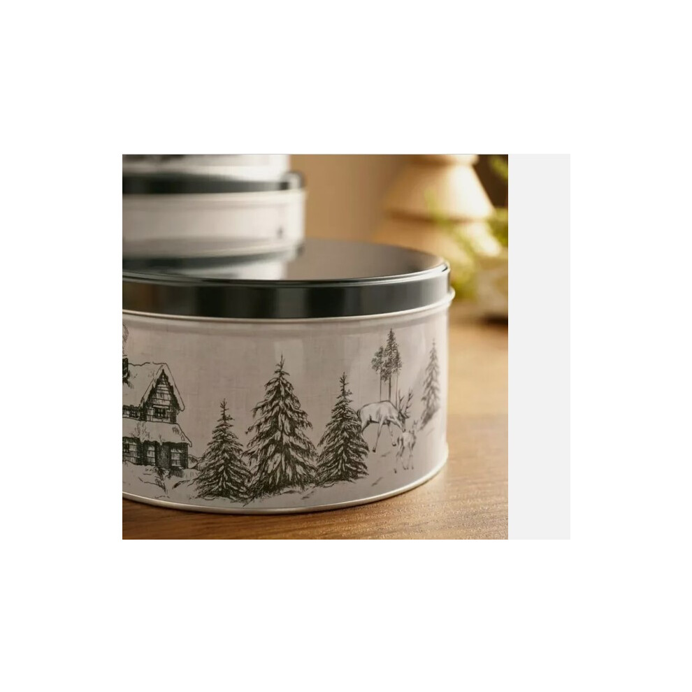 Winter Spruce Cake Tins perfect for keeping your baked goods or  fresh