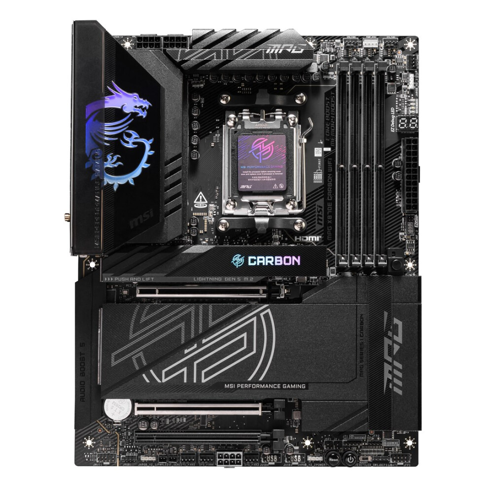 Msi Mpg X870e Carbon Wifi Motherboard Amd X870e Socket Am5 Atx