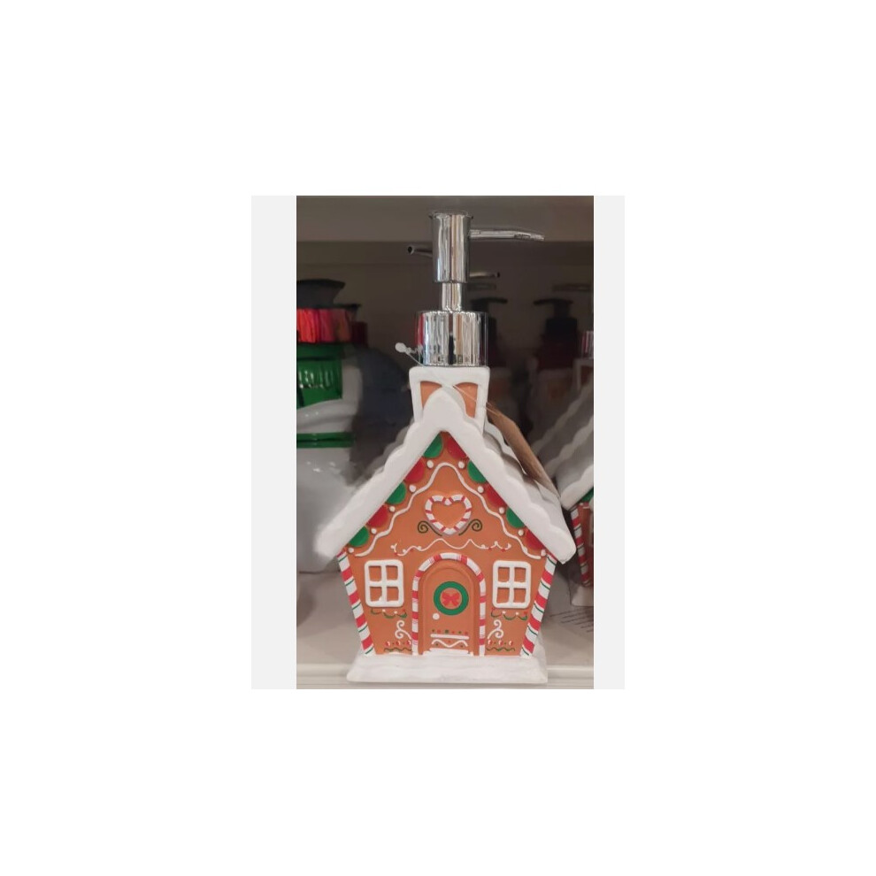 New Ceramic Magical Season Gingerbread Soap Dispenser