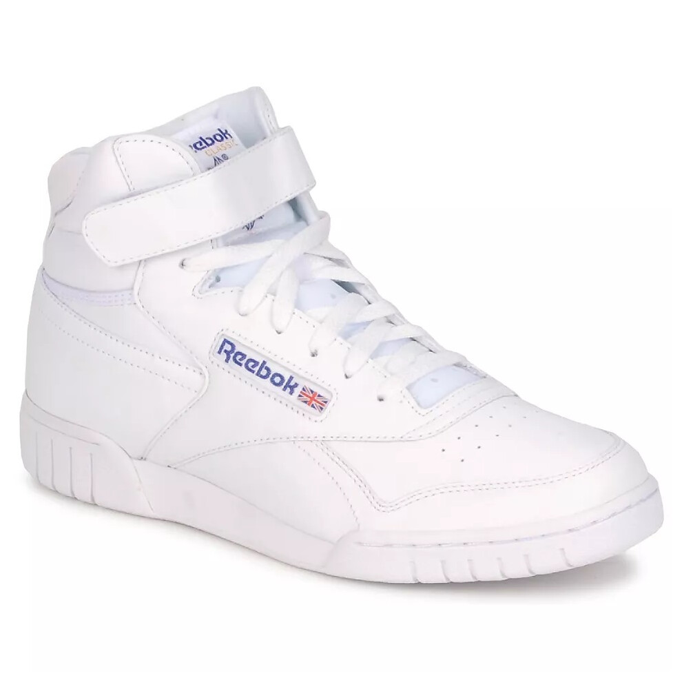 (UK 7) REEBOK Ex O Fit Hi Men's Hi-Shoes WHITE BRAND NEW