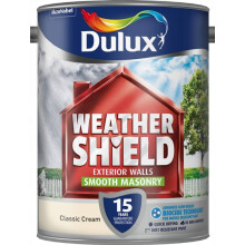 Dulux - Weathershield Smooth Masonry Paint 5L - Classic Cream