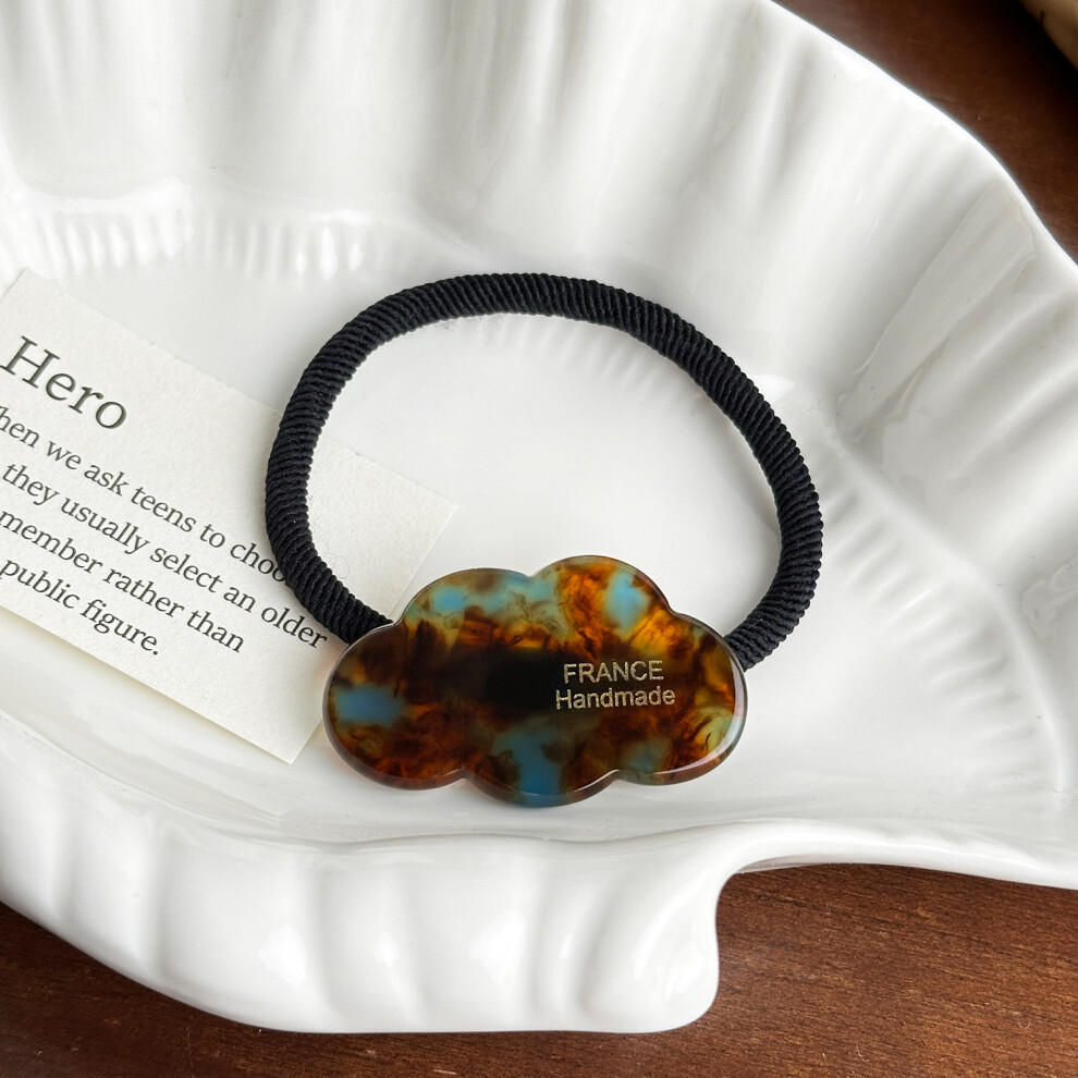 (StyleG) Sophisticated Acetate Cloud Hair Accessory Set With Versatile Hair Tie And Clip For Women-image-OPC-PFG2QK2-NEW