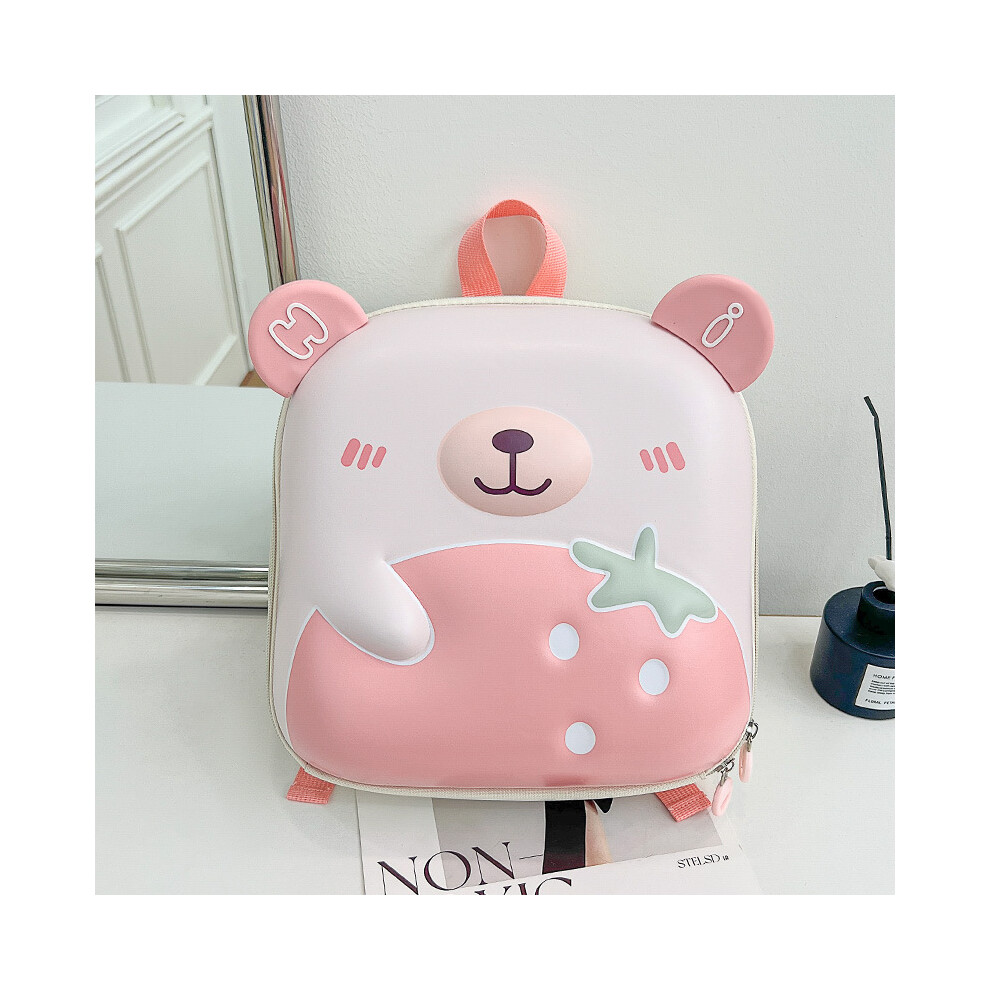 (Peach) Delightful Kids Dual Shoulder Backpack With Cartoon Themes And Soft Polyester Interior-image-OPC-PFG2XY9-NEW