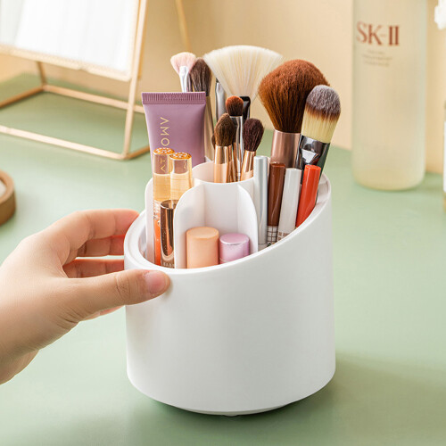 Living And Home Plastic Rotating Makeup Brush Cylinder Case 1
