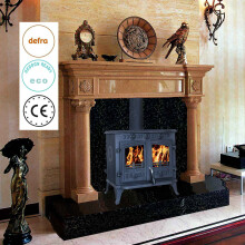 HEATSURE Cast Iron Woodburning Multifuel Stove Fireplace Heat Warm Indoor 10KW