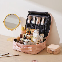 Pink Portable Waterproof Travel Makeup Bag