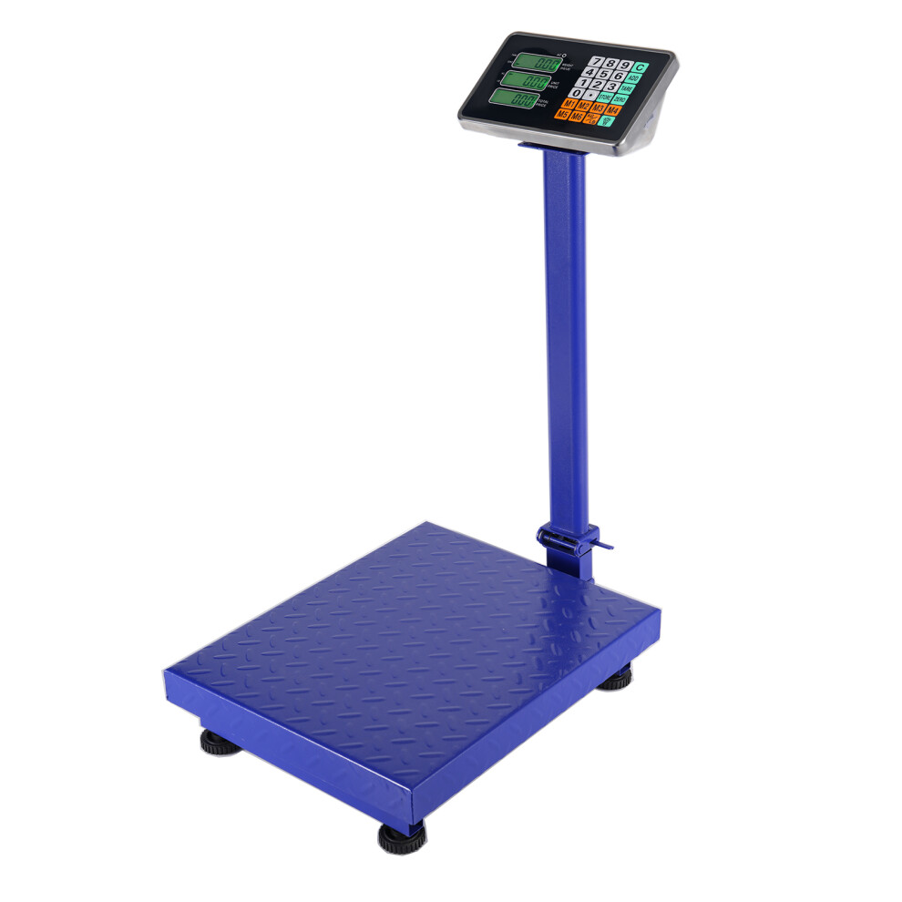 Commercial Scale 300KG/661lb LCD Digital Personal Floor Postal Platform