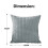 (Grey) 18"x18" Square Soft Filled Cushion with Removable Cushion Covers Sofa Pillow 3