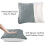 (Grey) 18"x18" Square Soft Filled Cushion with Removable Cushion Covers Sofa Pillow 6
