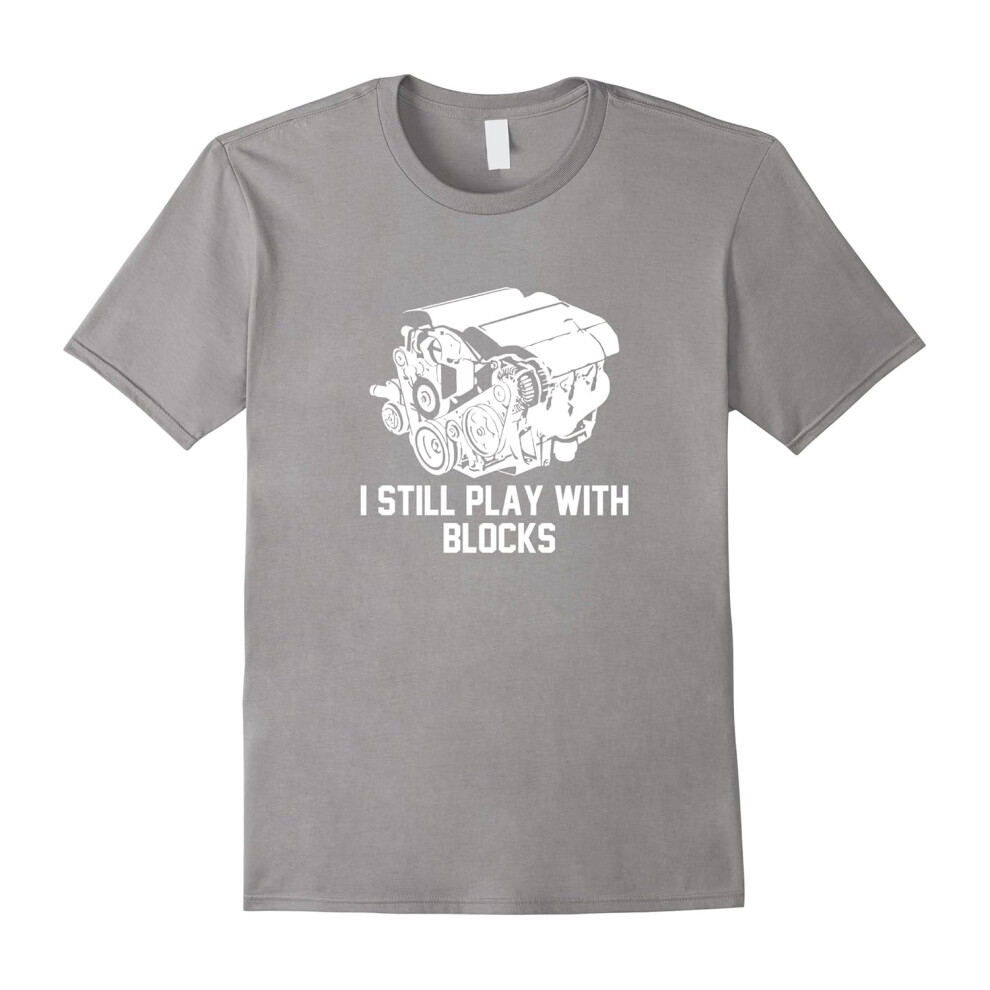 (M) mechanic gifts shirt, i still play with block T-Shirt-Father's Day