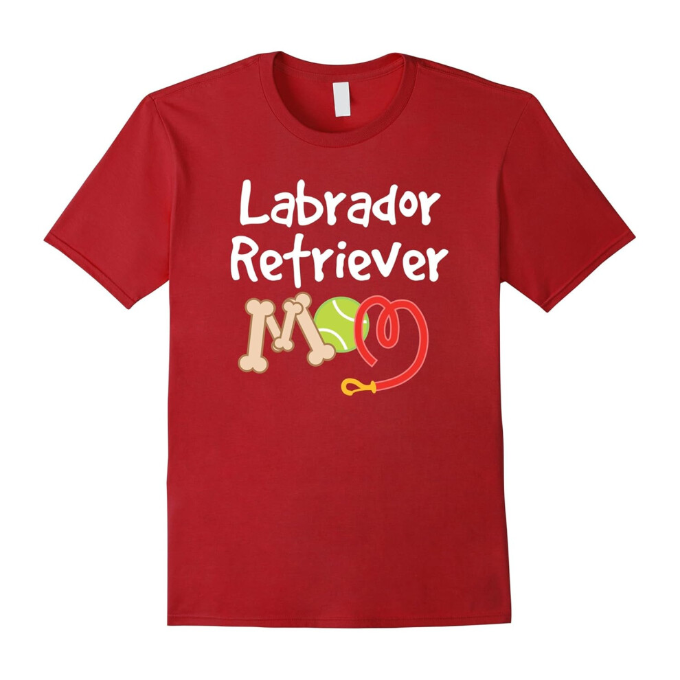 (M) Labrador Retriever Mom T-shirt Dog Lover Pride Tee-Father's Day