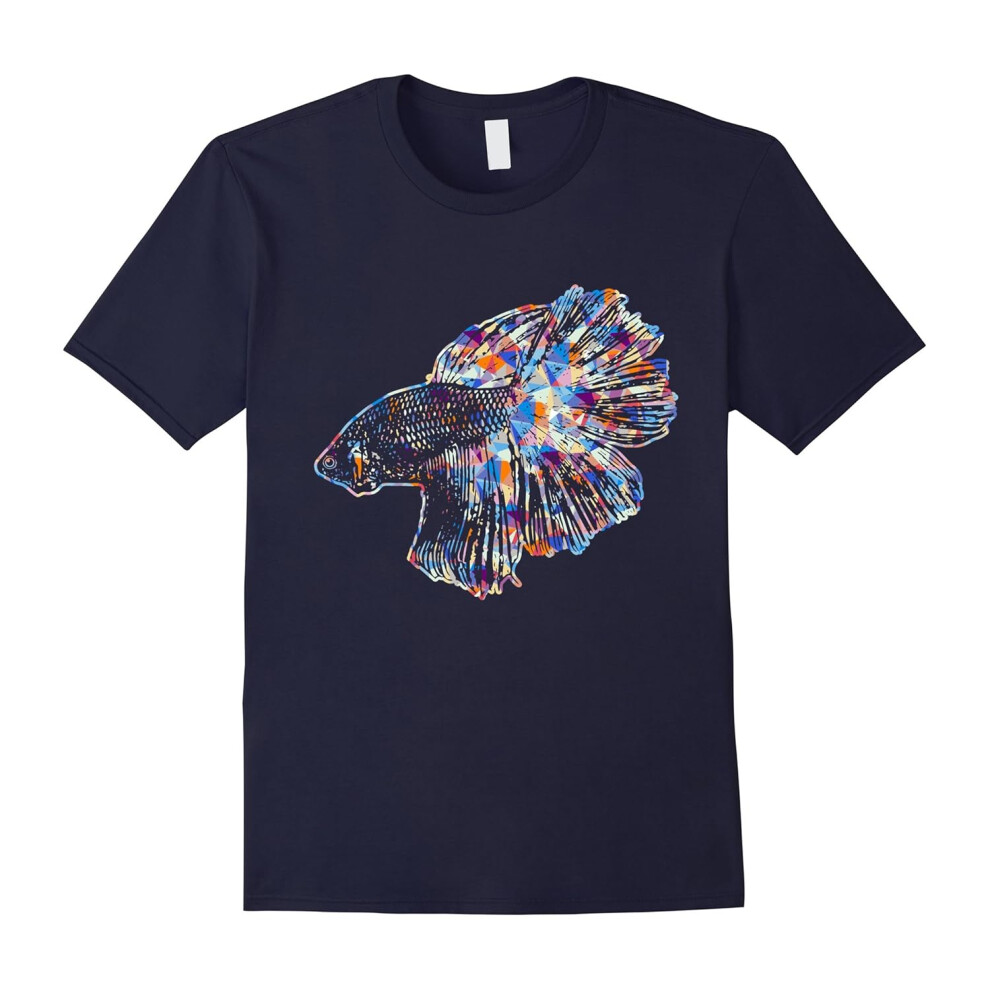 (XXL) Betta Fish Shirts â Love Betta Fish Colorful Tee Shirt-Father's Day