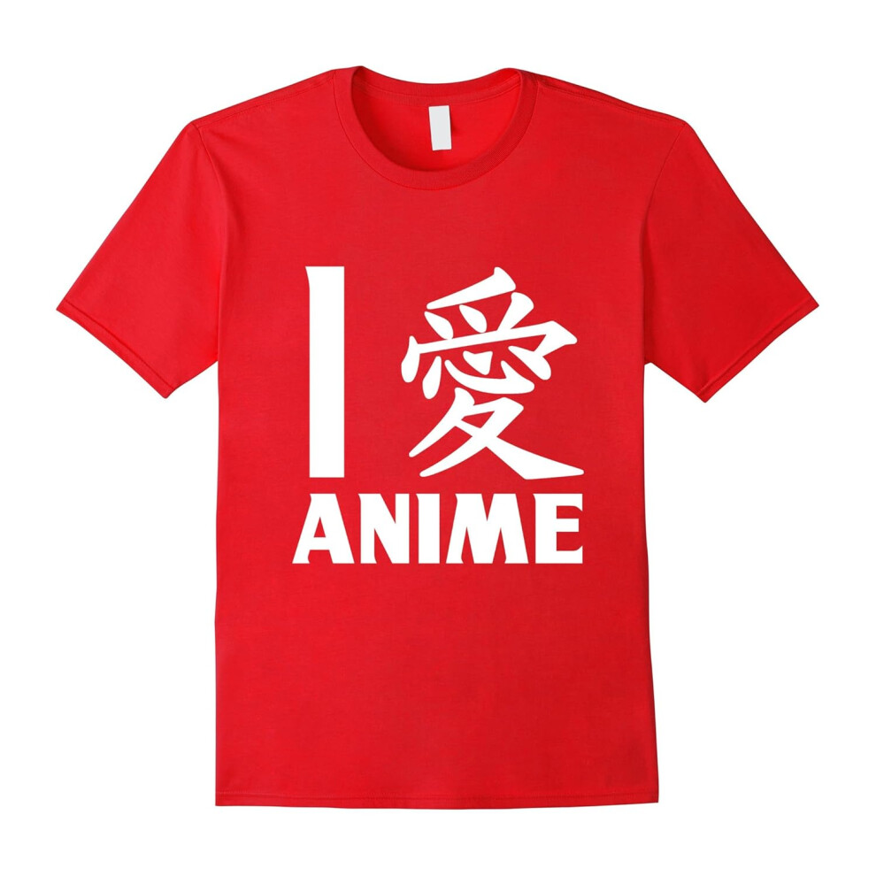 (XL) I Love Anime In Japanese T-shirt, Anime shirt-Father's Day