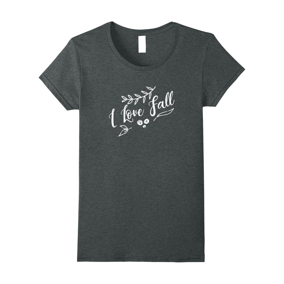 (L) Womens I LOVE FALL T-SHIRT-Father's Day