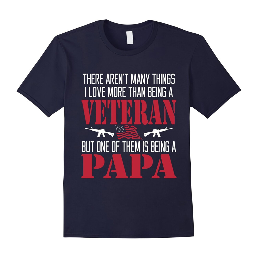 (L) Veteran Papa T-Shirt 5 Colors-Father's Day