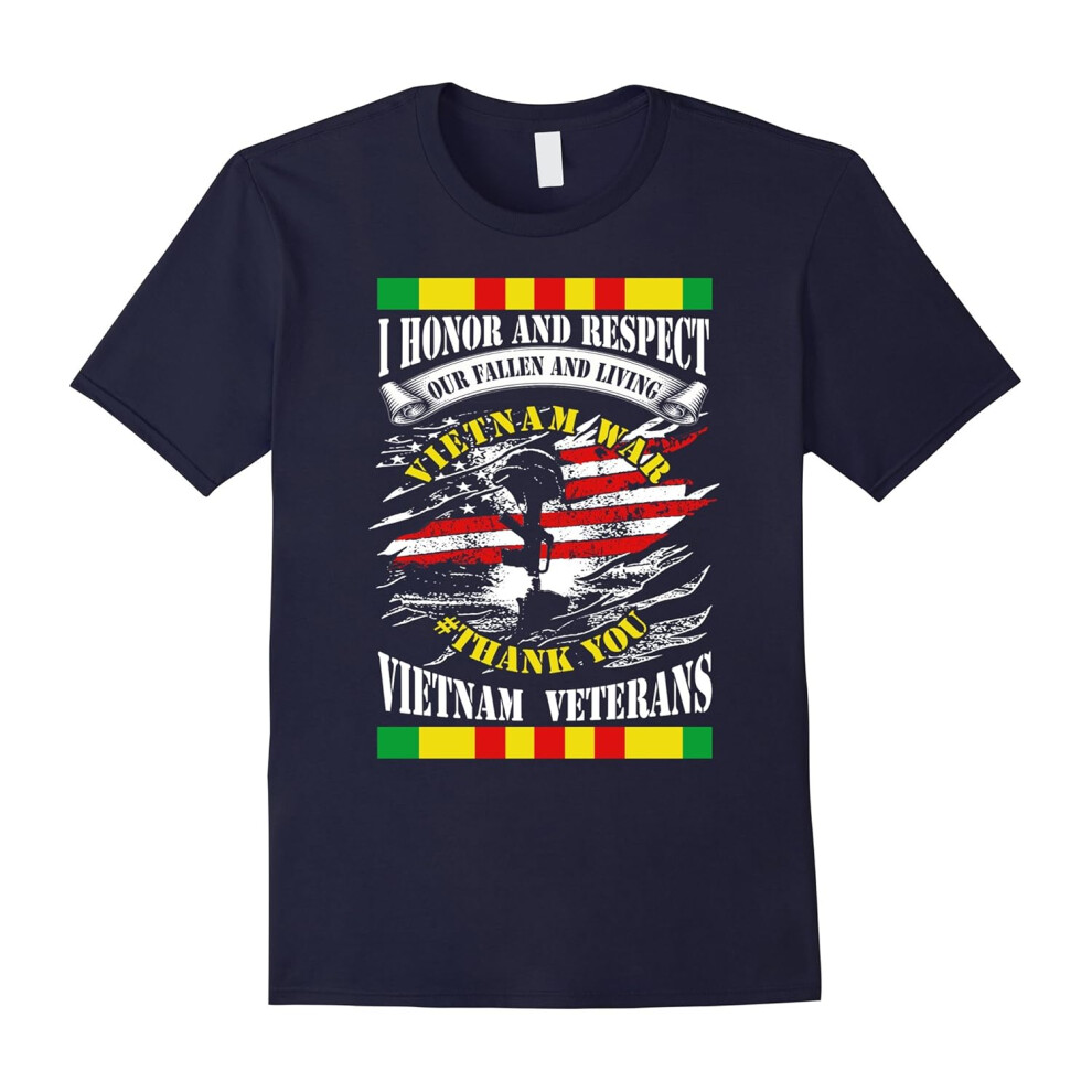 (XXL) I Honor And Respect Our Fallen And Living Vietnam Veterans-Father's Day