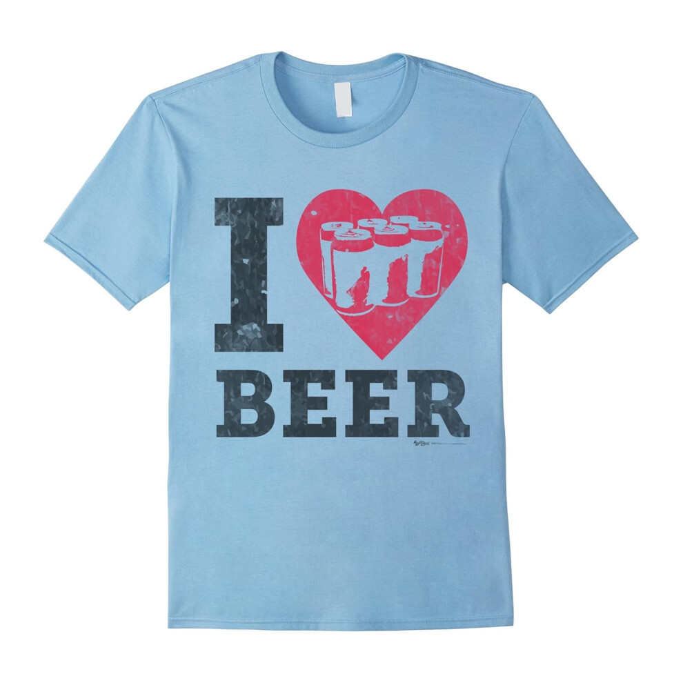 (XL) Vintage I Love Beer Oktoberfest Drinking Shirt-Father's Day