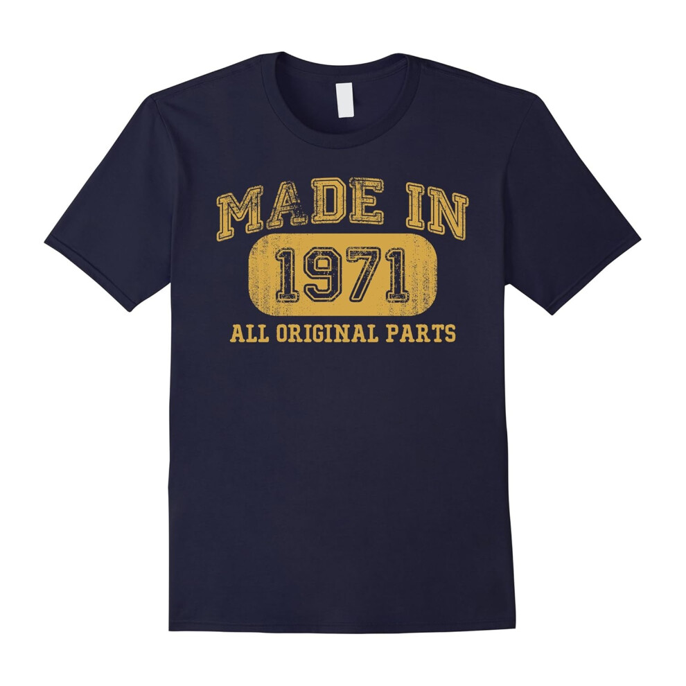 (XL) Born in 1971 Tshirt 46th Birthday Gifts 46 yrs Years Made in-Father's Day